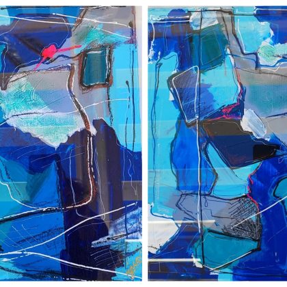 "AZULES" (SERIE MANCHAS)            VENDIDO/SOLD